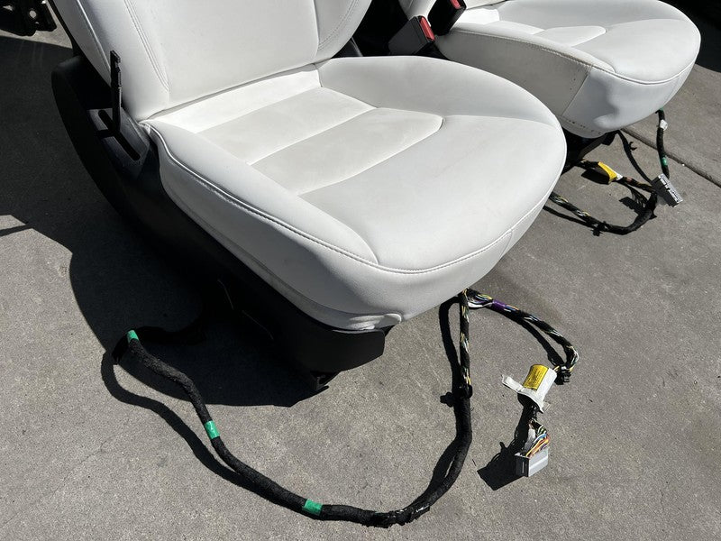 ⭕ 2020-2022 Tesla Model Y Complete Front & Rear Interior Seat Cushion Assy White