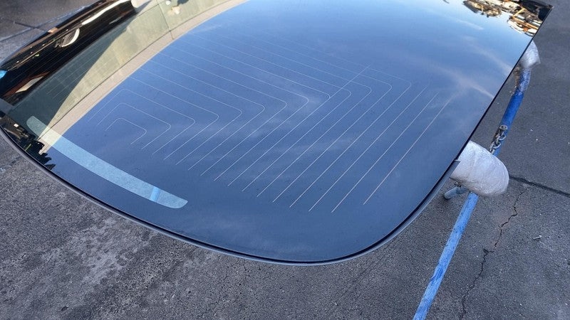⭕ 17-20 Model 3 M3 Rear Trunk Panoramic Backlite Glass Back Section 14
