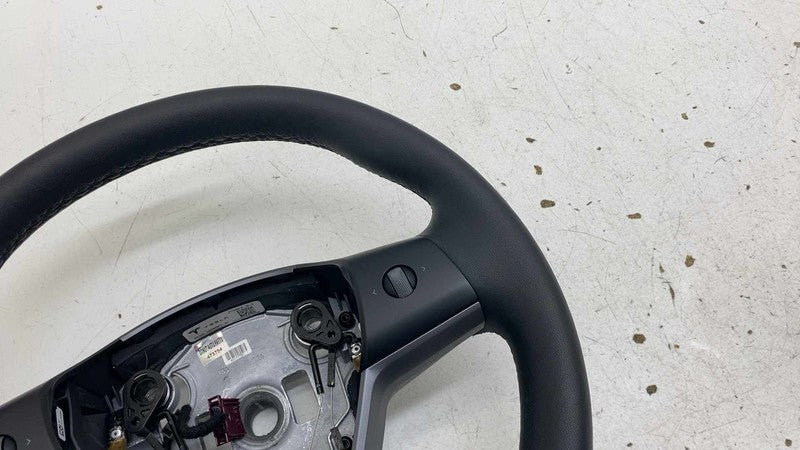 ⭕ 2021-2023 Tesla Model 3 Steering Wheel Assy Leather Black Heated 149