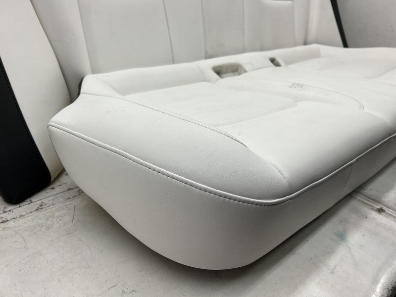 ⭕ 2017-2023 Tesla Model 3 Rear 2nd Row White Leather Seat Upper + Lowe
