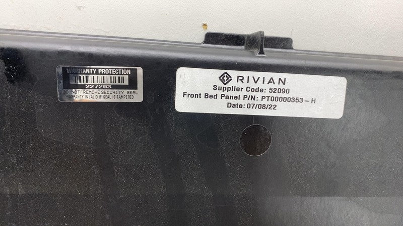 ⭕2022 2023 2024 Rivian R1T Front Pick Up Box Bed Trim Cover Panel OEM PT00000353