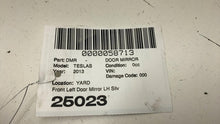 ⭕ 12-15 Model S Left Exterior Rear View Door Mirror OEM Silver PMSS 6005864-00-E