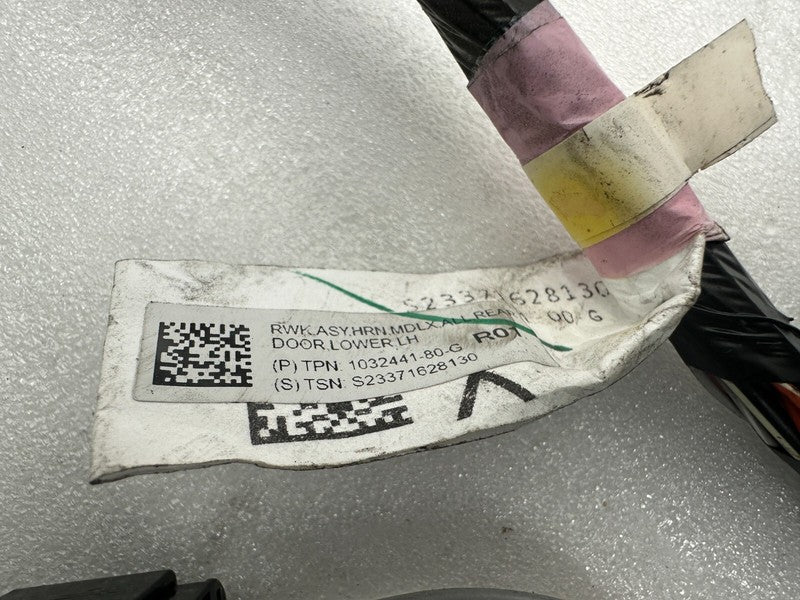 1032441 80 G ⭕ 16-20 Tesla Model X Rear Side Door Wiring Harness Cable Wire Left 1032441-80-G