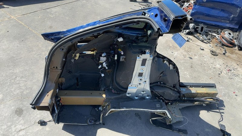 ⭕ 16-20 Tesla Model X Rear Quarter Fender Frame Panel Cut Out Left Blue - PPSB