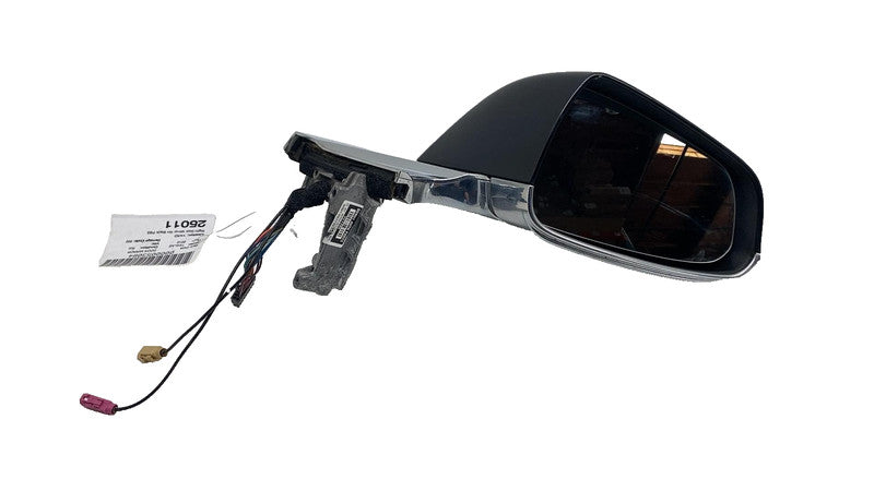 ⭕ 12-15 Model S Passenger Side Exterior Rear View Door Mirror Right Black - PBSB