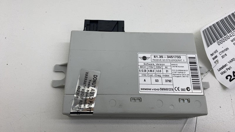 ⭕ 2011-2016 Mini Cooper Countryman S Anti-Theft Locking Control Module Assembly