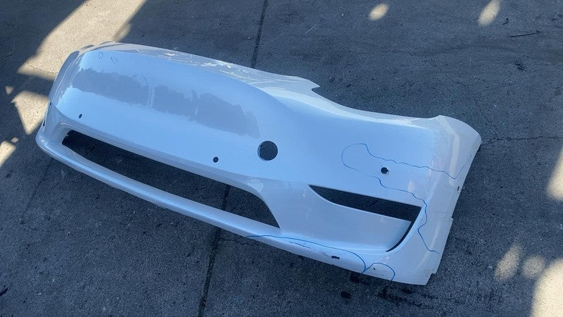 2020-2023 Tesla Model Y MY Front Bumper Cover w/ Park Sensor Holes White - PPSW