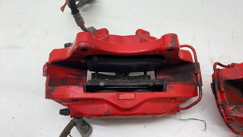 ⭕ 19-20 Model X SET of Brake Caliper Red w/ Hose Line 1078541-01-B/107