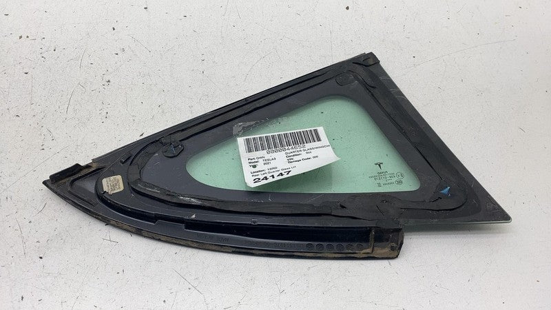 ⭕ 21-23 Tesla Model 3 M3 Rear Side Corner Window Quarter Glass Left 15
