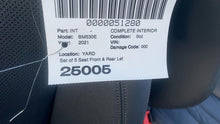 2021 BMW 530e Front & Rear Seat + Bolster Perforated Black Set of 4