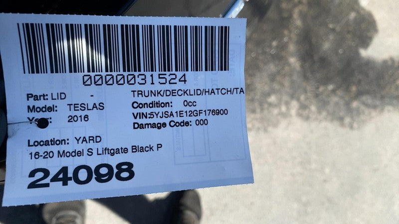 ⭕2016-2020 Tesla Model S Liftgate Trunk Lid Tailgate Hatch Shell w/ Wi