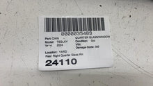 ⭕2020-2024 Model Y Rear Passenger Side Quarter Qtr Window Glass Right 1495745-00