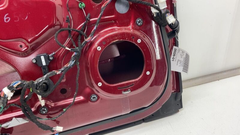 2012-2015 Tesla Model S Front Driver Side Door Shell Panel Left LH Red -PPSR OEM