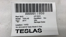 ⭕ 2012-2017 Tesla Model S MS Front Passenger Side Seat Airbag Right 1005258-00-D
