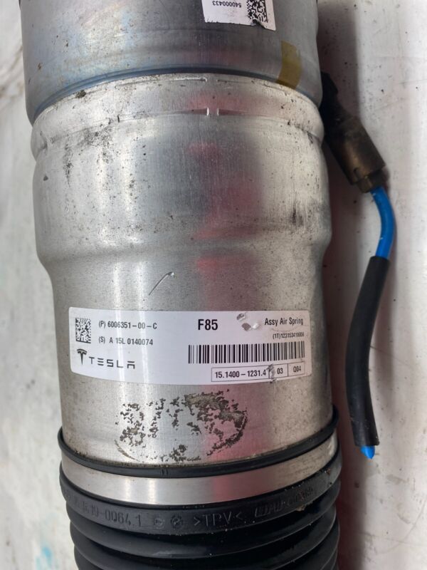 6006351 00 C ⭕ 12-15 Model S Front Left Air Suspension Spring Shock Absorber LH 6006351-00-C
