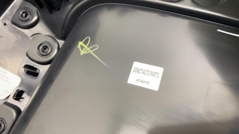 1105095-00-E 2017-2020 Tesla Model 3 M3 Rear Driver Side Door Panel Trim Cover Black Left LH