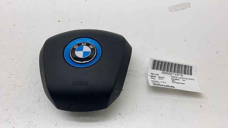 33687036404 ⭕ 2014-2021 BMW i3 I01 Front Driver Steering Wheel SRS Airbag Gray Assembly OEM