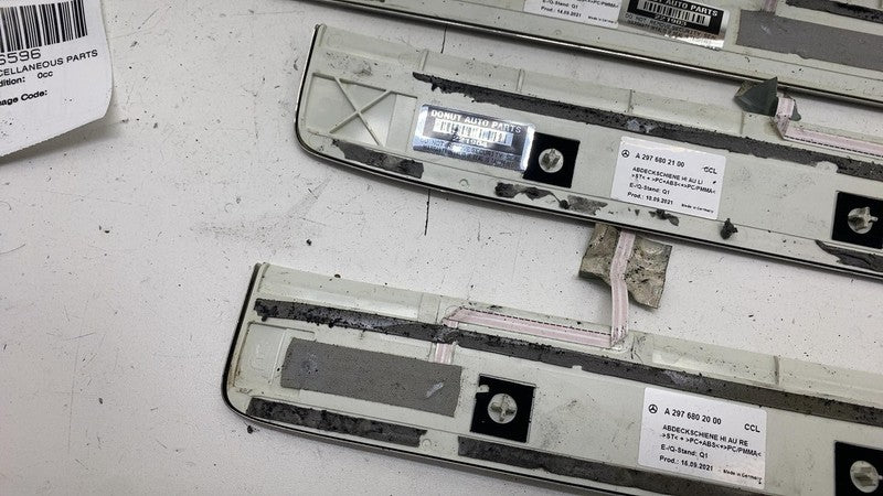 ⭕2022 Mercedes Benz EQS450+ Front & Rear Left & Right Door Sill Plate 