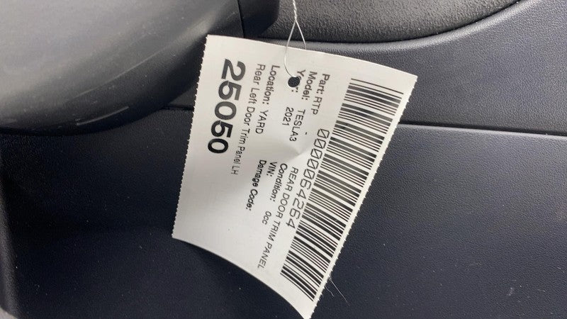 1514770-23-B ⭕ 21-23 Model 3 Rear Driver Side Interior Door Panel Trim Card Left 1514770-23-B