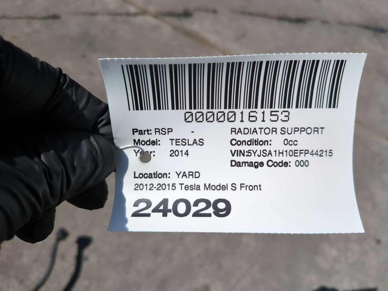 ⭕ 2012-2015 Tesla Model S Front Bumper Carrier Radiator Condenser Rein