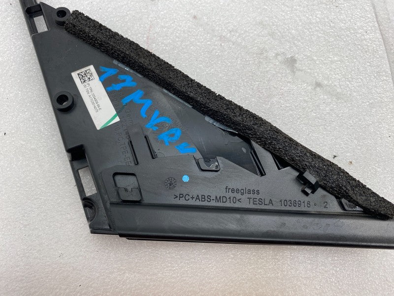 103490999E ⭕16-20 Model X Front Right Door Quarter Applique Corner Glass Cover 1034909-99-E