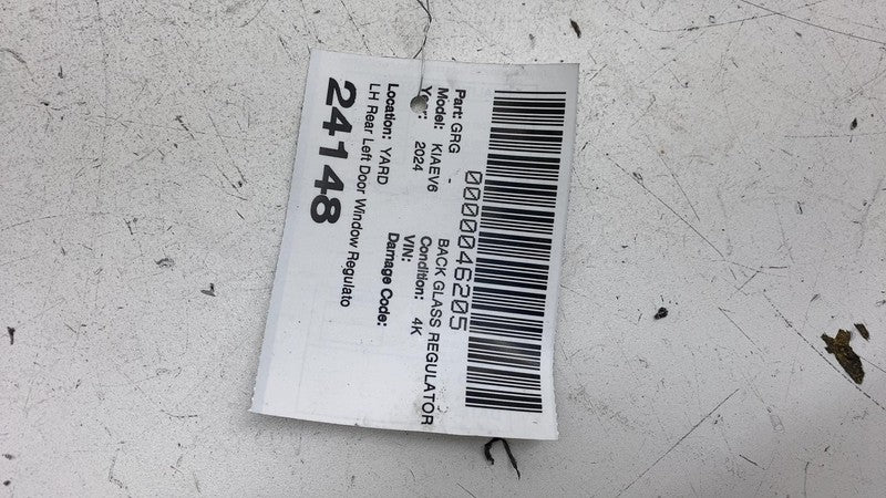 83470CV000 2022-2024 Kia EV6 Rear Driver Side Door Window Regulator & Motor + Carrier Left