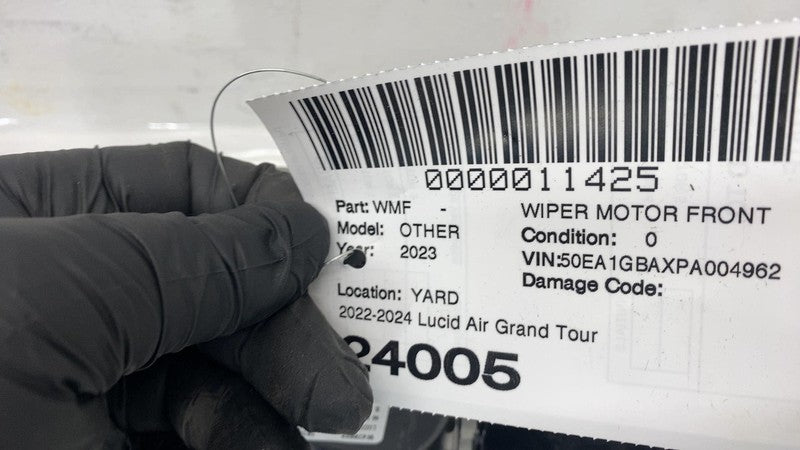 ⭕ 2022-2024 Lucid Air Grand Touring Front Windshield Wiper Motor & Linkage Assy