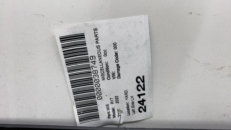 ⭕ 22-24 Rivian R1T Left Trunk Cargo Pick Up Box Upper Molding Panel PT