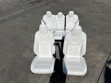 ⭕ 18-20 Tesla Model S Left & Right Front Bucket Seat + Rear 2nd Row Seat White