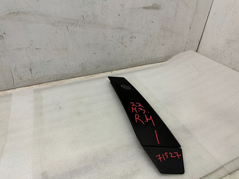 1100619 00 C ⭕17-23 Model 3 Right B-Pillar Applique Glass Trim Molding w/ Camera 1100441-00-E