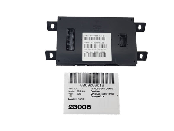 ⭕ 12-20 Model S A/C Heater Climate Control HVAC Controller Module 6007366-00-B