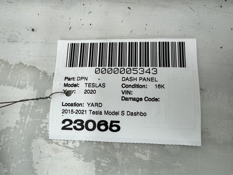 2016-2020 Tesla Model S Dashboard Instrument Panel Interior Dash Trim 