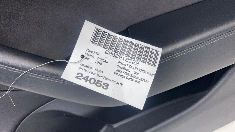 ⭕ 2017-2020 Tesla Model 3 Front Interior Door Panel Trim Card Right 10