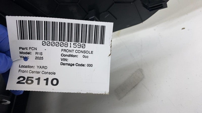 PT00242971C ⭕ 2025 Rivian R1S Front Floor Center Console Unit Black w/ Armrest Assembly OEM