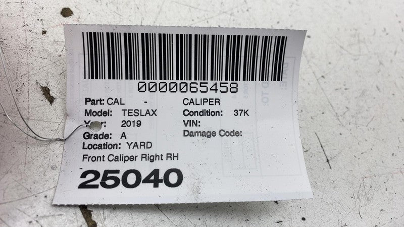 ⭕2016-2020 Tesla Model X Front Caliper w/ Brake Hose Line Right Red 10