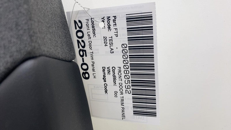 1776730-10-B ⭕24-25 Model 3 Front Driver Side Highland Door Panel Trim Card Left 1776730-10-B