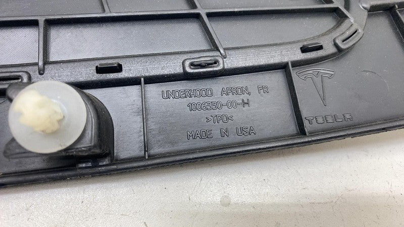 100633000H ⭕12-15 Model S Front Under Hood Apron Latch Lock Cover Trim Molding 1006330-00-H