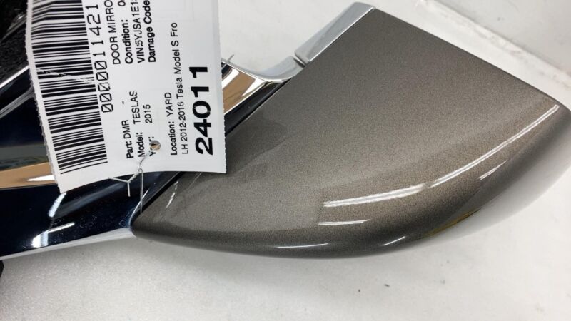 2012-2015 Tesla Model S Driver Side Exterior Door Mirror Left LH Beige - PPTI