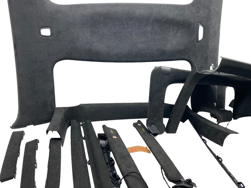 105154704C ⭕ 2016-2020 Tesla Model X SET of Ceiling Headliner Sun Visor Upper A + B Pillar