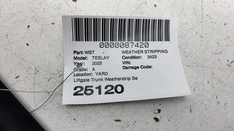 ⭕ 20-24 Model Y Front Left or Right Primary Body Weatherstrip Seal 149