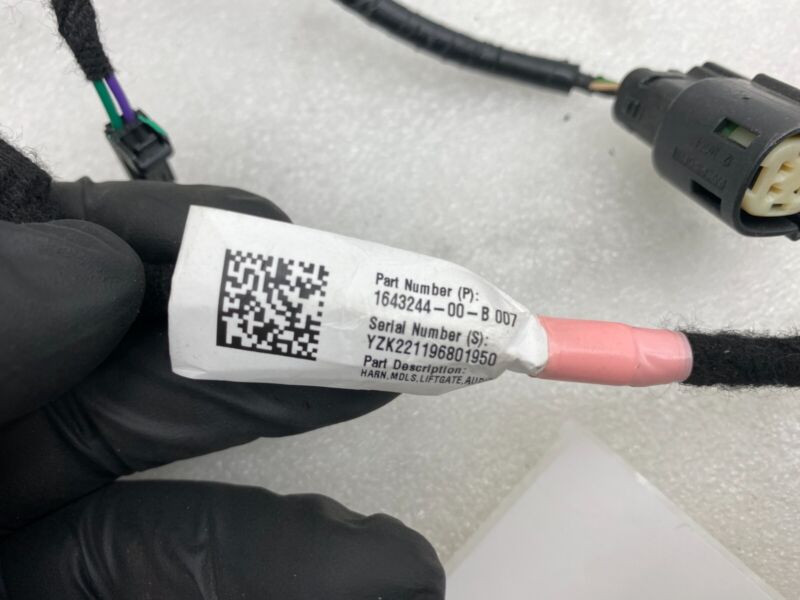 248640600D ⭕ 2021-2023 Tesla Model S Rear Right Trunk Liftgate Wiring Harness 1643244-00-B