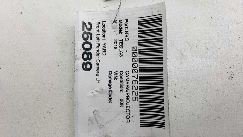 1125106-77-C ⭕ 2017-2023 Model 3 Front Left Repeater Turn Signal Fender Camera 1125106-77-C