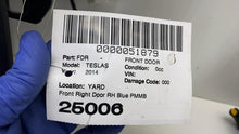 2012-2015 Tesla Model S Front Passenger Side Door Shell Panel Right RH Blue PMMB