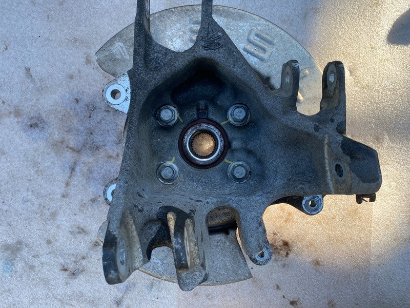 102741600D ⭕ 16-20 Model X Rear Right Spindle Knuckle Wheel Hub w/ Dust Shield 1027416-00-D