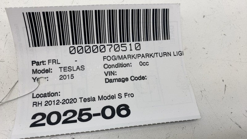 ⭕ 2012-2020 Tesla Model S Front Right LED Fog Light Cornering Lamp 600