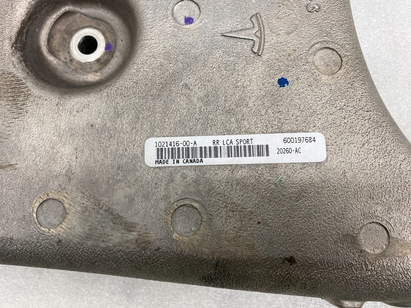 102141600A ⭕ 2012-2020 Model S Rear Left or Right Suspension Lower Control Arm 1021416-00-A