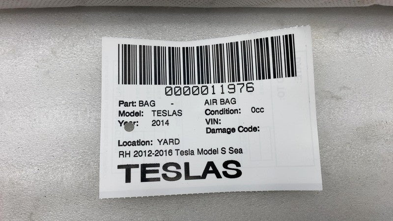⭕ 2012-2017 Tesla Model S MS Front Passenger Side Seat Airbag Right 10