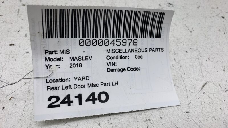 80083 ⭕ 2017-2020 Maserati Levante Rear Driver Side Door Check Strap Stop Stopper Left