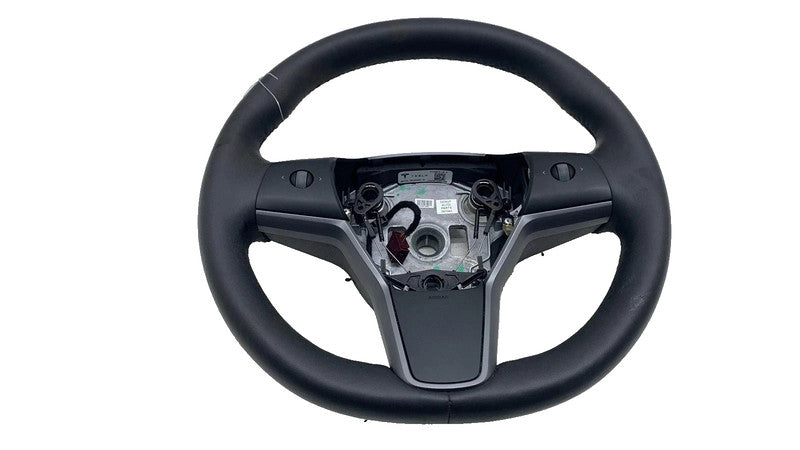 ⭕ 2020-2024 Tesla Model Y Steering Wheel Leather Black Heated OEM 1490