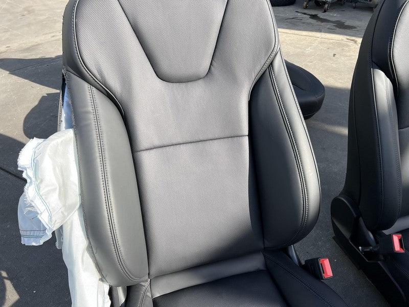 ⭕ 21-23 Tesla Model S Left & Right Front Bucket Seat + Rear 2nd Row Seat Black